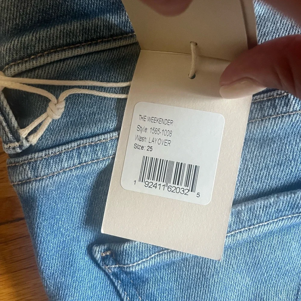 Mother Blue Flared Women Jeans - Picture 3 of 3